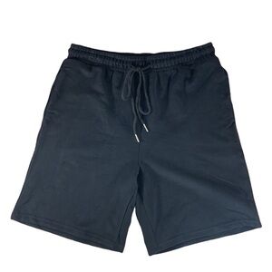 Kaxindeb Bermuda Long Shorts Workout Yoga Running Lounge Sweat Shorts - Black -M